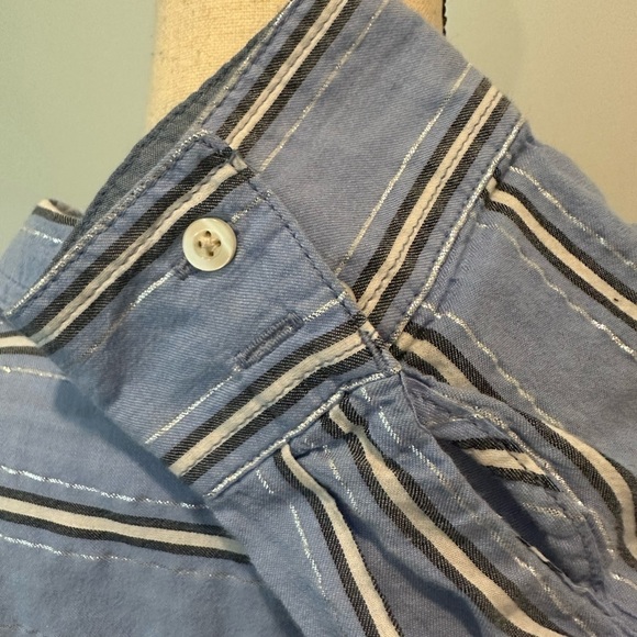 St Johns Bay Striped Long Sleeve Shirt  Blue L EUC - Picture 5 of 8